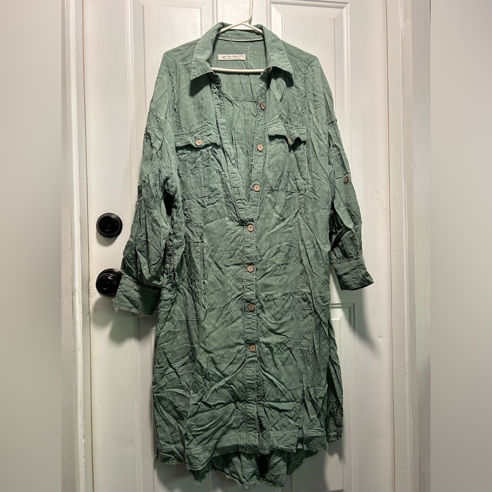We The Free FREE PEOPLE button down dress midi size medium